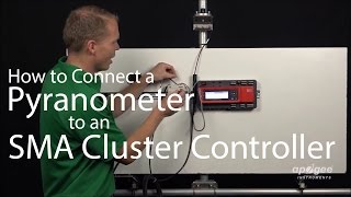 How To Connect a Pyranometer to an SMA Cluster Controller SP214 Pyranometer Apogee Instruments [upl. by Dnalon]