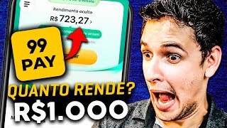 🟡 Conta 99PAY Quanto Rende 1000 reais no 99PAY em 2024 Rendimento 99PAY Vale a Pena SIMULADOR [upl. by Elset632]