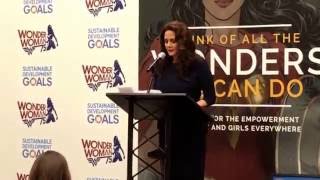 Wonder Woman Lynda Carter at United Nations part one [upl. by Sherri]