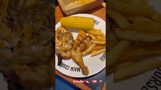 nandoschicken nandosperiperichicken nandos periperichicken friday dinner yummyfood corn [upl. by Nonnahsed]