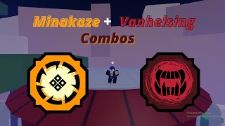 Minakaze and Vanhelsing Combos  Shindo Life [upl. by Moth]