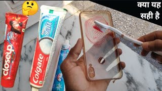 How to Clean Yellownewss of Transport mobile cover in colgate  clean cover at Home [upl. by Aubin]