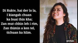 Di rukte lyrics  Sangtei Khuptong mizo lyrics [upl. by Miharba]