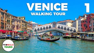 Venice Italy Walking Tour PART 1  4K 60fps  with Captions [upl. by Morse381]