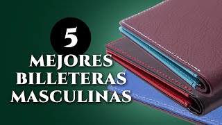 5 mejores billeteras para caballeros de cuero de calidad y de distintos tipos [upl. by Birecree]