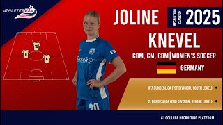 Womens Soccer  CDM CM COM  Joline Knevel Germany  Highlights  Recruit 2025 [upl. by Adnoloy]