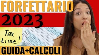 REGIME FORFETTARIO 2023 E APRIRE PARTITA IVA FORFETTARIA ONLINE Tasse esempi pratici e calcoli [upl. by Labaw762]