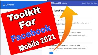 How To Use Toolkit For Facebook In Android  100 Full Update  Toolkit For Fb Kaise Use Kare 2021 [upl. by Ollehto]