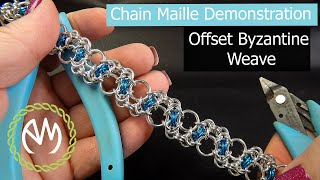 Chain Maille Tutorial  Offset Byzantine Weave [upl. by Taub]