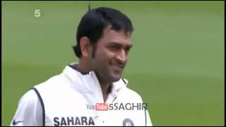 Indian wicket keeper MS Dhoni gets Kevin Pietersen Wicket India VS England Test Series 2011 [upl. by Bently17]