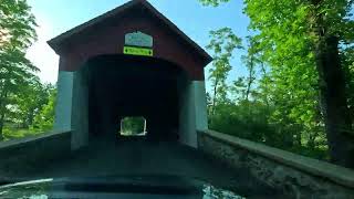 Perkasie Pennsylvania and Covered Bridge Timelapse Drive [upl. by Krucik]