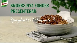 Spaghetti bolognese med bacon  Knorr Sverige [upl. by Tommie855]