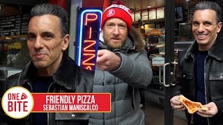 Barstool Pizza Review  Friendly Pizza Special Guest Sebastian Maniscalco [upl. by Yun243]