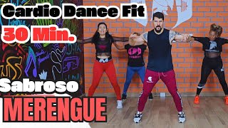 30 Minutos de Cardio 🔥 Dance  Rutina Intensa de Merengue para bajar de peso  Latín Dance Routine [upl. by Ardnassac]