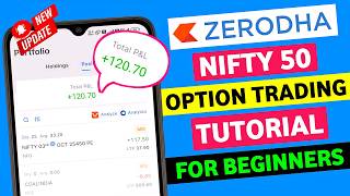 Live Nifty 50 Option Trading Tutorial in Zerodha  Zerodha Me Nifty 50 Option Trading Kaise Kare [upl. by Dante]