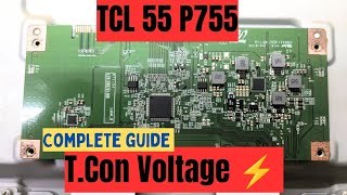 TCL 55P755 tcon complete guide voltage ledtvtips new hinditips [upl. by Nahbois]