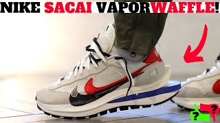 Nike x SACAI VAPORWAFFLE REVIEW  ON FEET [upl. by Ycnahc]