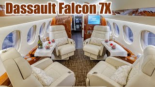 Inside 20 Million Dassault Falcon 7X  The Pinnacle of Private Jet Luxury amp Performance [upl. by Auqinom]