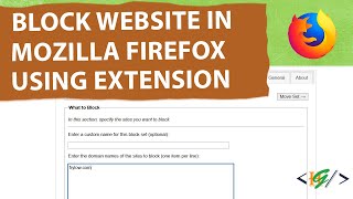 How to Block Sites  Website using Mozilla Firefox Extension  LeechBlock NG [upl. by Adav]