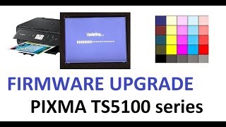 PIXMA TS5120 TS5150 TS5020 TS5050 series firmware upgrade [upl. by Orimar]