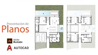 Mejora la presentación de tus planos con Illustrator [upl. by Egrog]