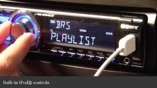 Sony CDXGT700HD CD Receiver Display and Controls Demo  Crutchfield Video [upl. by Cima]