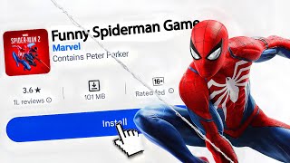 I Found The Funniest Spiderman Game On Play Store [upl. by Amesari]