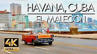 Driving Through El Malecon Havana Cuba [upl. by Helse]