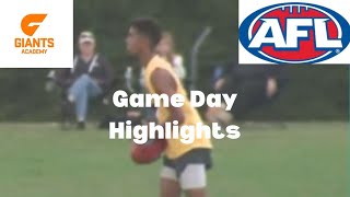 My AFL Giants Academy Game Round 2 Highlights [upl. by Nohtahoj807]