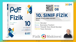 Basınç Eğitim Vadisi 10Sınıf FİZİK PDF 8FÖYÜN TAMAMI 2024 [upl. by Aaren]