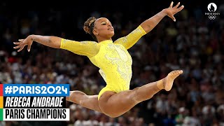 Rebeca Andrades 🇧🇷 Paris2024 Floor routine 🤸‍♀️ AllAround Final  Music Monday [upl. by Car498]