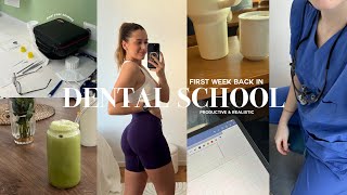 BACK TO DENTAL SCHOOL productive week in my life classes patients lectures vlog [upl. by Arekahs]