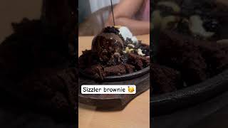 Any sizzler brownie lovers ❣️comment down⬇️ sizzler brownie food [upl. by Ongineb362]