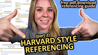 The Basics of Referencing in Harvard Referencing Style [upl. by Ymij]