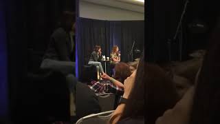 Lana Parrilla and Rebecca Mader talking about the musical episode at OUATSF part 1 [upl. by Llenoil942]