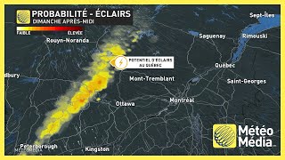 Orages de dimanche  évolution du système [upl. by Naved977]