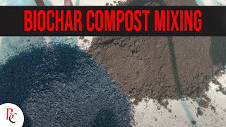 Biochar Compost Mixing  BIOCHAR [upl. by Yattirb594]