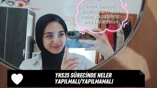 YKS25 SÜRECİNDE NELER YAPILMALIYAPILMAMALI DİYORSAN BENDESİNNN🌟 yks2025 yks [upl. by Eyram]