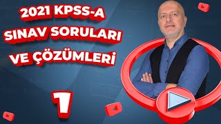 2021 KPSSA Sınav Soruları ve Çözümleri  KPSSA Soru Çözümü [upl. by Tallia]