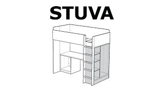 How to assemble the STUVA storage unit [upl. by Lazare]