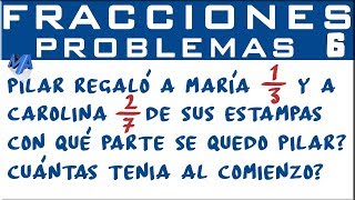 Solución de problemas con fracciones  Ejemplo 6 [upl. by Frere]