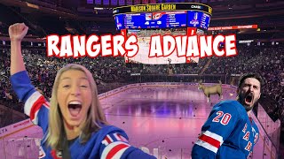 New York Rangers CRAZY Game 6 Win Viewing Party at The Garden [upl. by Ane]