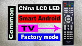 Service factory mode LCDLED Android TVs [upl. by Guria908]