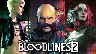 Vampire The Masquerade  Bloodlines 2  All Clan Introduction Trailers so far 4k upscaled 2019 [upl. by Haissi]