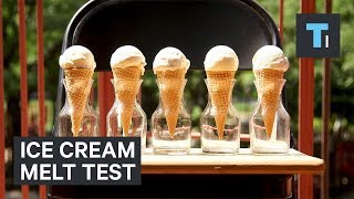 How Fast 5 Popular Ice Cream Brands Melt [upl. by Araihc402]