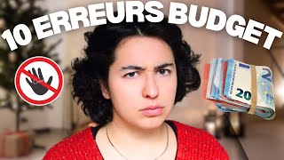 10 ERREURS BUDGET QUE TOUT LE MONDE FAIT qui coûtent très cher et comment les éviter [upl. by Jonah]