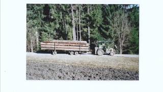 Holztransport mit Traktor [upl. by Mahgem]