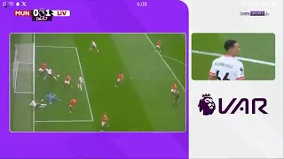 Trent AlexanderArnold Disallowed Goal Vs Manchester United Vs Liverpool  Highlights  EPL 2425 [upl. by Oram]