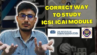 The CORRECT WAY to study ICSI ICAI Module CS and CA Students By AIR 3 Harsh Dev Chaudhary [upl. by Jasik]