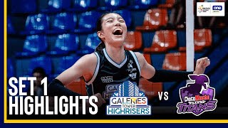 CHOCO MUCHO vs GALERIES TOWER  SET 1 HIGHLIGHTS  202425 PVL ALLFILIPINO CONFERENCE  Nov 14 [upl. by Anaylil127]